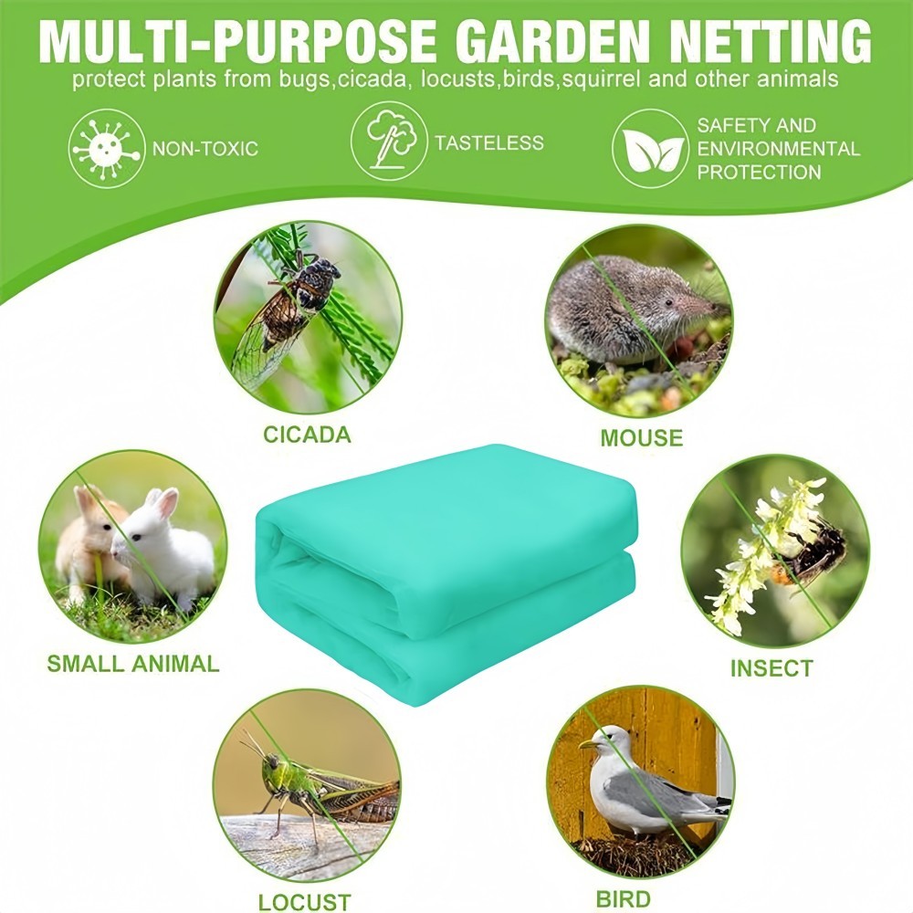 10 x 33FT Mosquito Garden Bug Insect Netting Barrier Bird Net Plant Protect Mesh