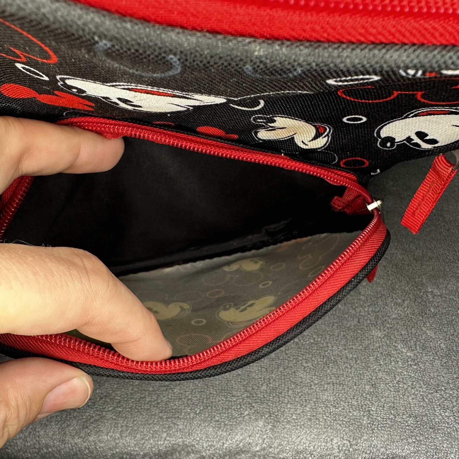 Disney Mickey Mouse Childs Two-Compartment Crossbody Bag