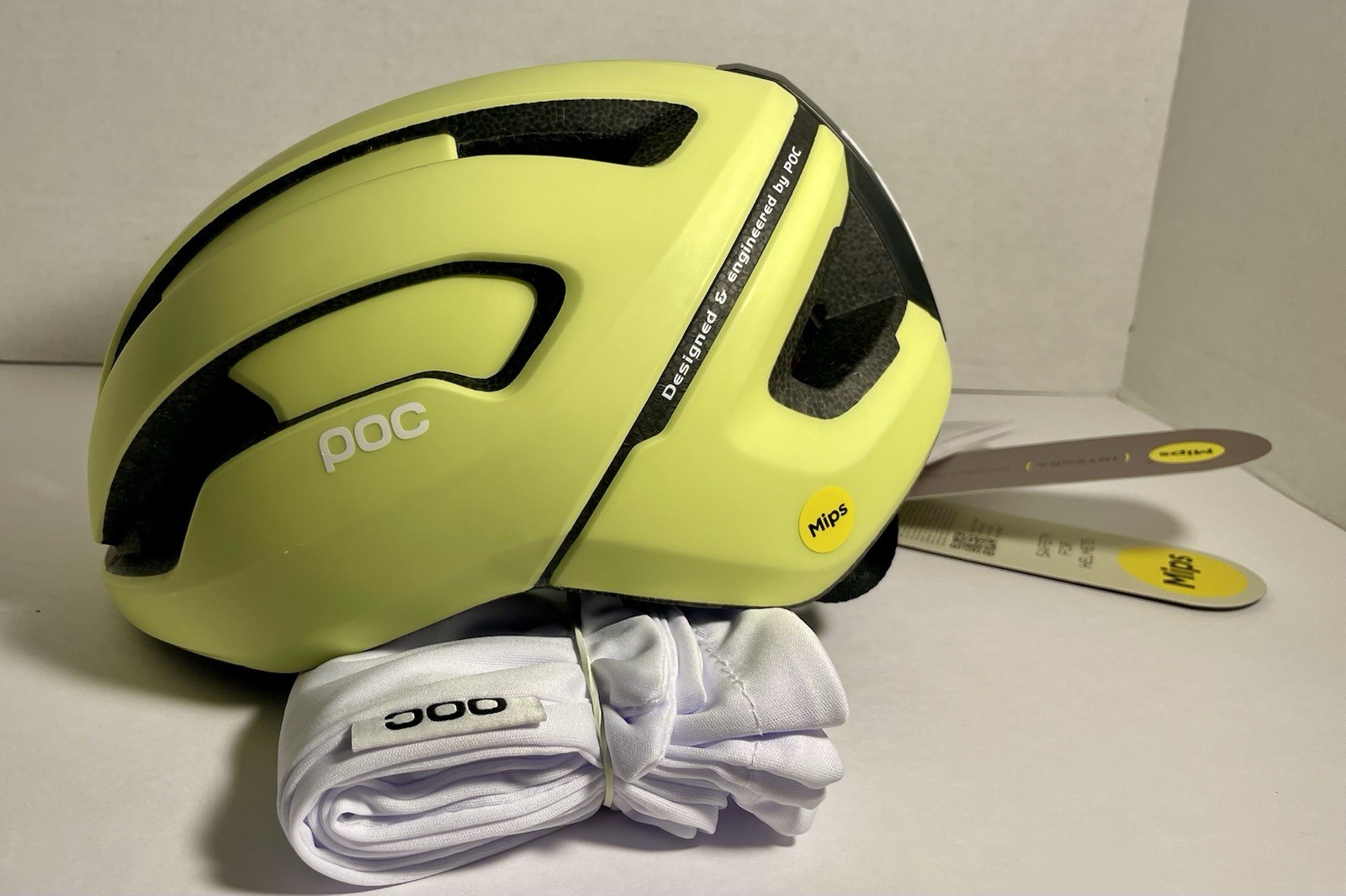 POC OMNE AIR MIPS LEMON CALCITE MATT MEDIUM (54-59cm) CYCLIST BIKE HELMET NEW