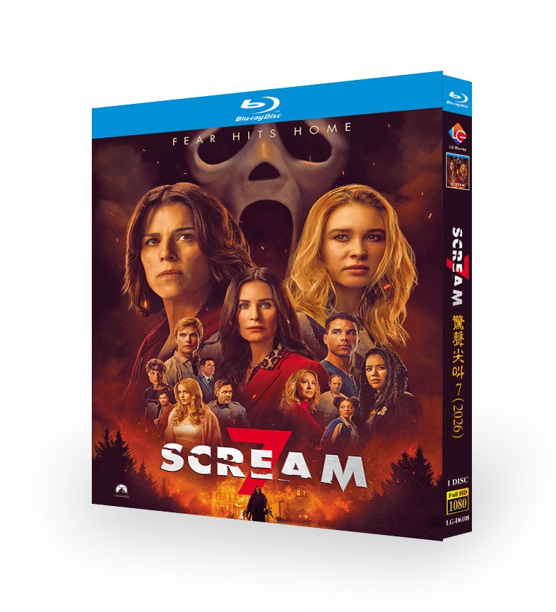 Scream 7 (2026) 1 光盘全新密封盒套装英语音频-
