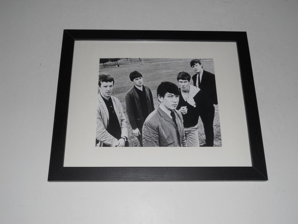 Framed Animals 1965 Poster Eric Burdon b/w Entire Band 14" by 17"
