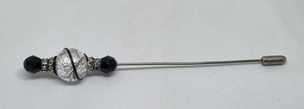 Beautiful Hand Made Glass Hat Pin