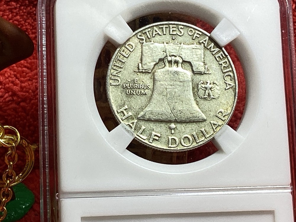 1963 D FRANKLIN HALF 💰in GENERIC SLAB 👀