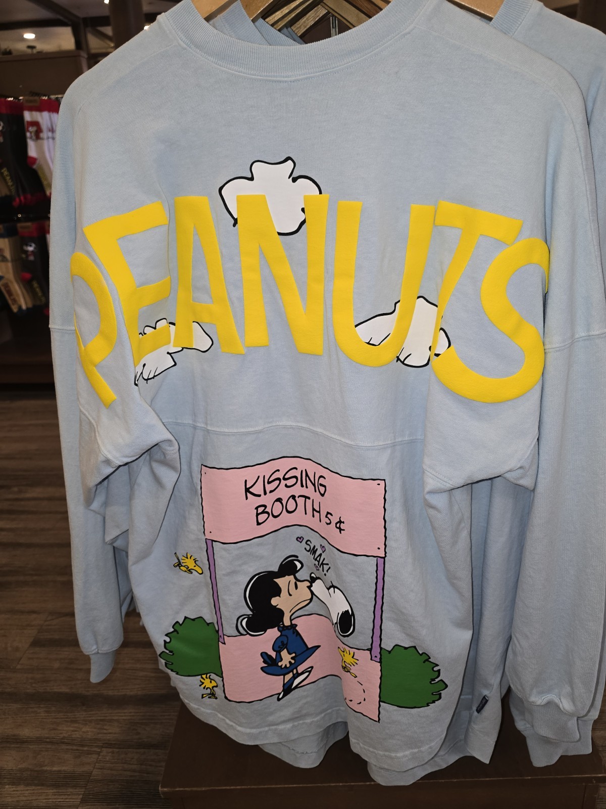 NWT Knotts Berry Farm Peanuts Kissing Booth Spirit Jersey Knott's all sizes