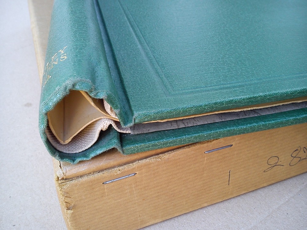 Stanley Gibbons Springback New Age Stamp Album Folder Binder Storage Green EMPTY