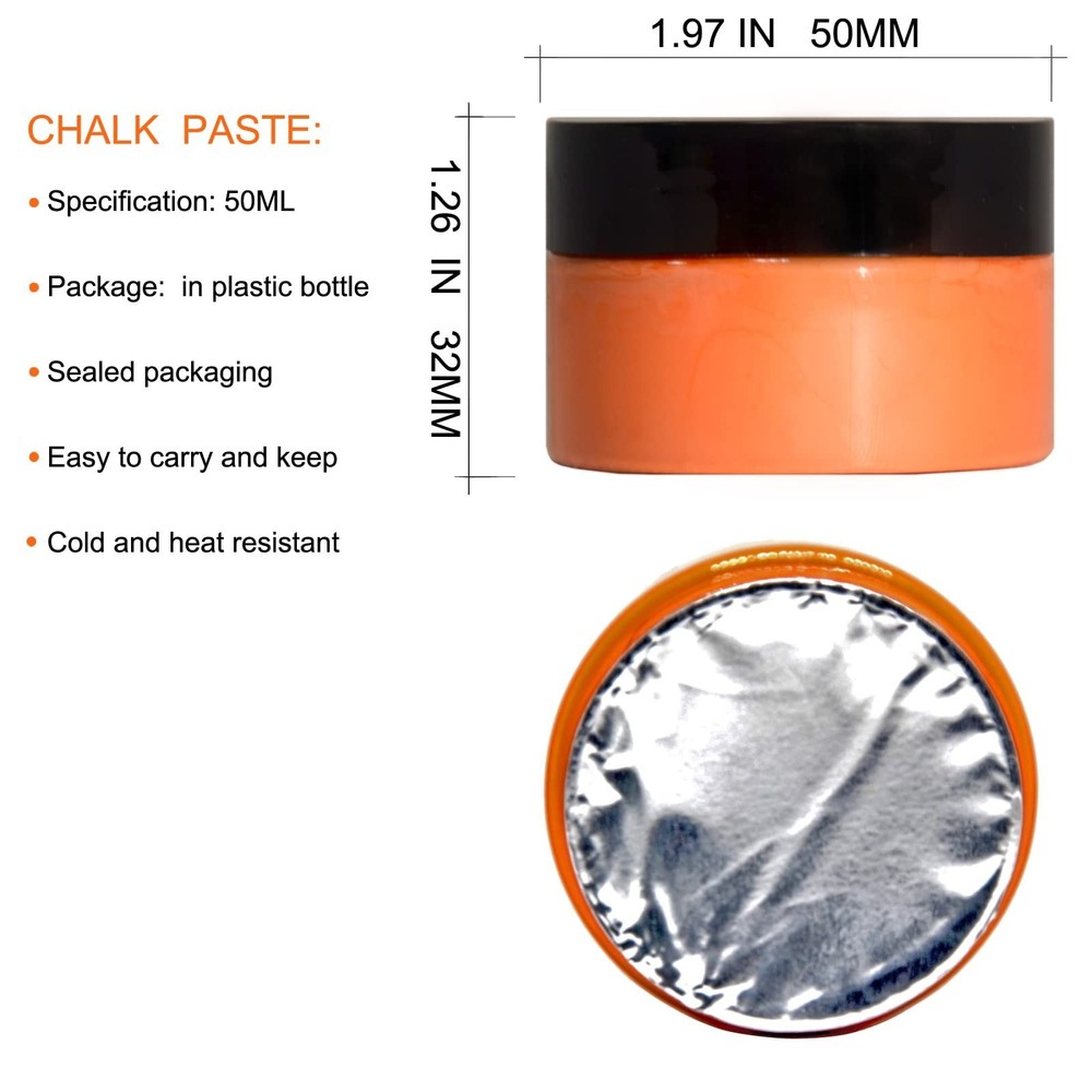 Chalk Paste Paint Set with 3 Silicone Squeegees | Stencil Paint & Silk Screen...