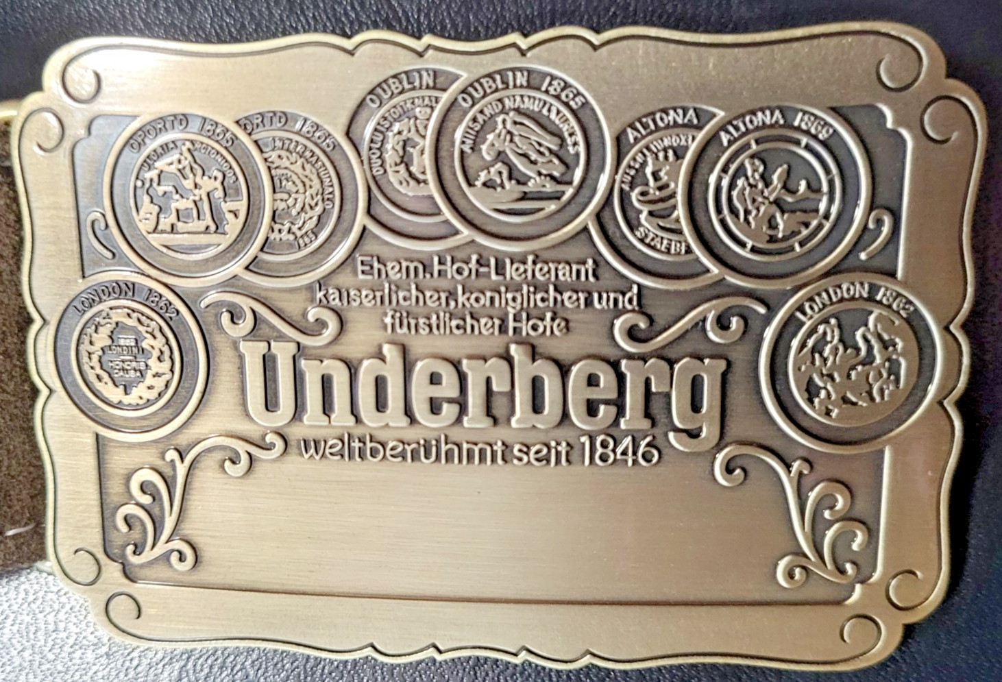 Original Underberg Leather Ammo Belt New in Bag with Free Shipping