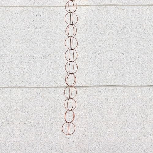 Rain Chain for Gutters Functional and Decorative Replacement copper-rings