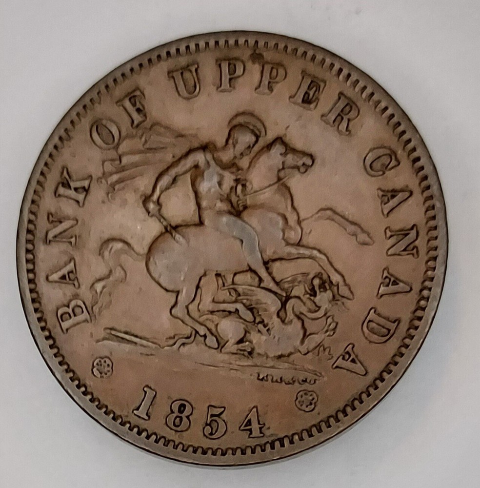 UPPER CANADA -  Penny Token - 1854 VF