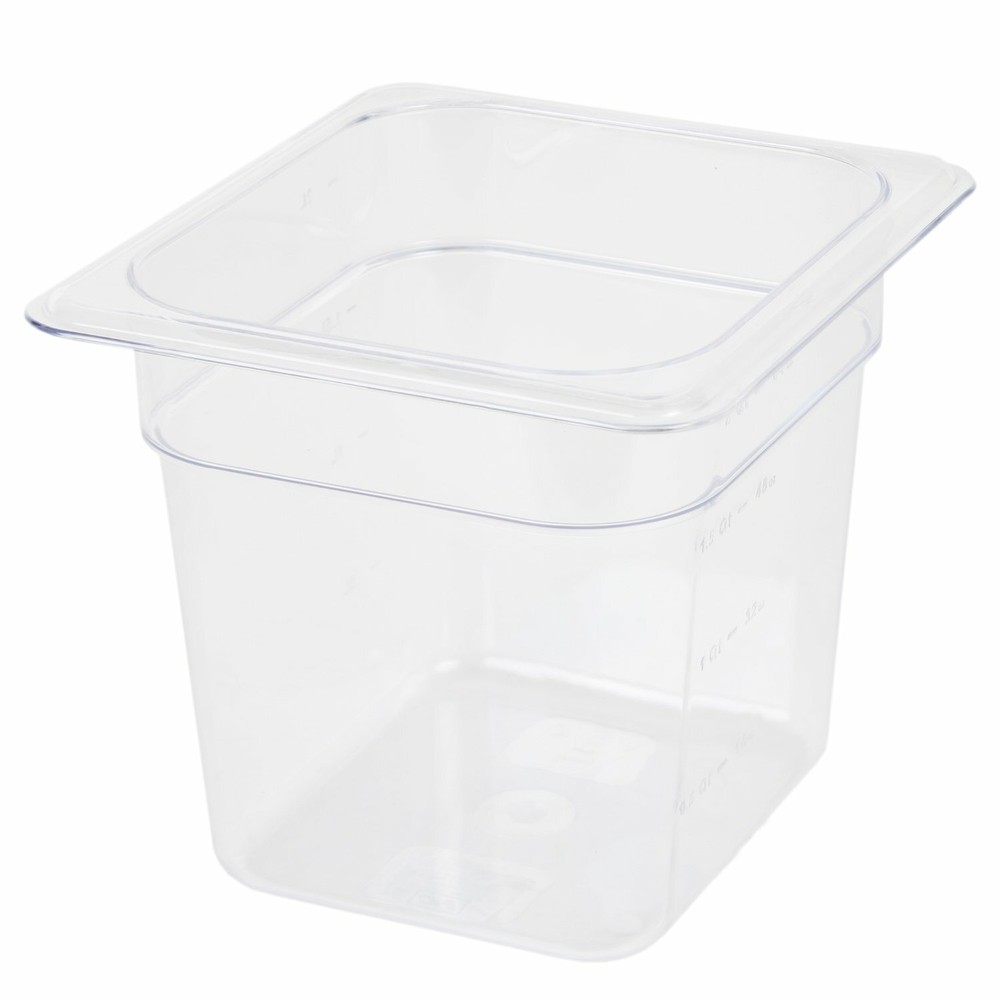 Excellante Sixth Size 4-Inch Deep Polycarbonate Food Pan