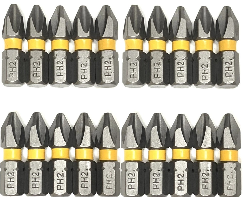 Phillips PH2 1in. DEWALT MAXFIT 20 Pc Bit Set IMPACT READY New