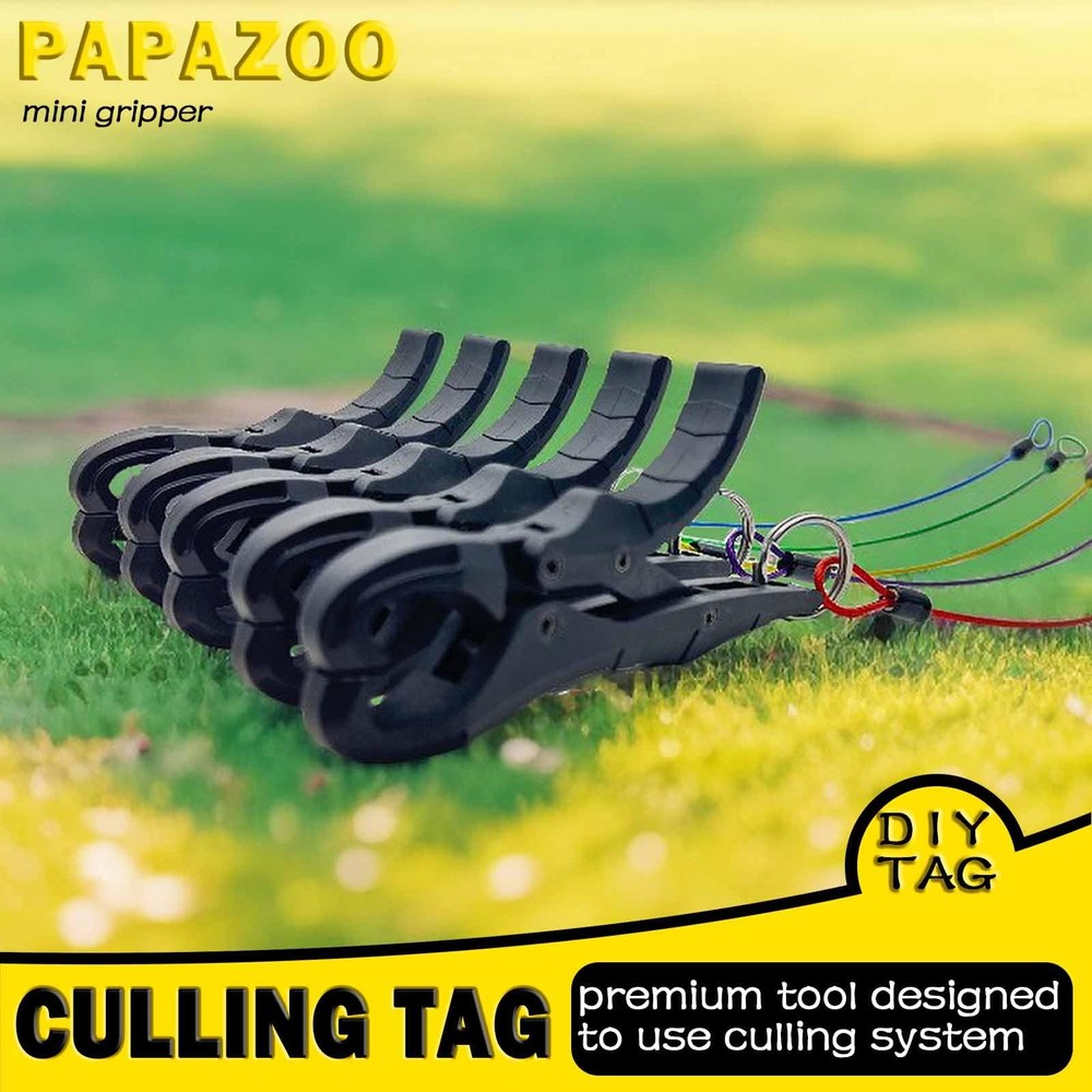 PAPAZOO 4.5'' Fish Lip Gripper, Digital Scale Hook NonPuncture Replacement Cl...