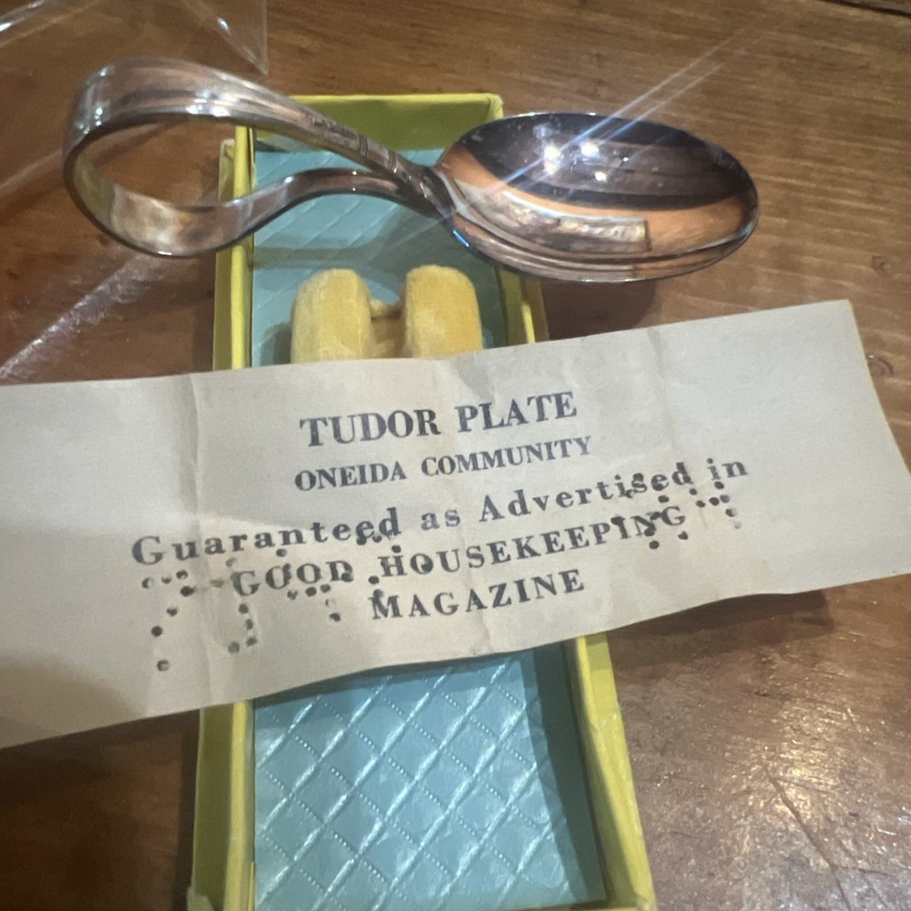 Oneida Large Silver Plated Spoon TUDOR Plate Community