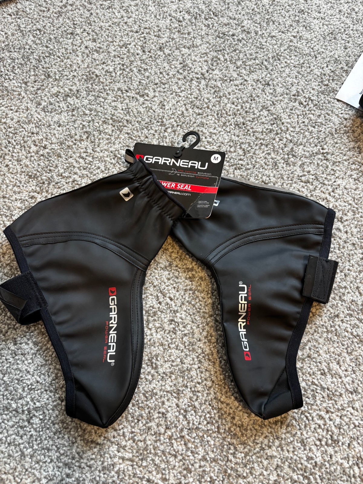 Garneau Cycling shoe covers - Power Seal, Size M, new w/tags, waterproof, unisex