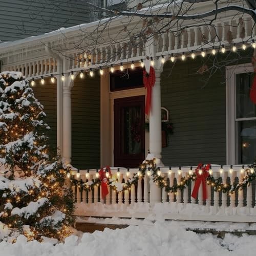 25 Pack C7 LED Light Bulbs, C7 Vintage Christmas Replacement Frosted White