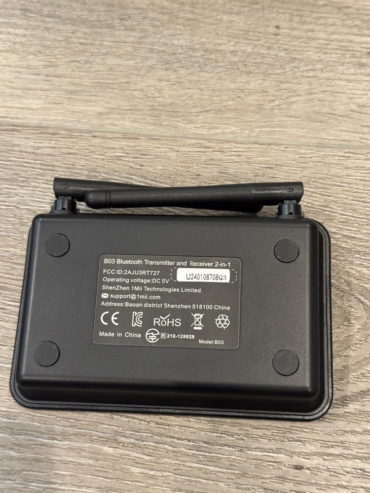 1Mii B03 Bluetooth v5.0 Adapter - Black Open Box Read*