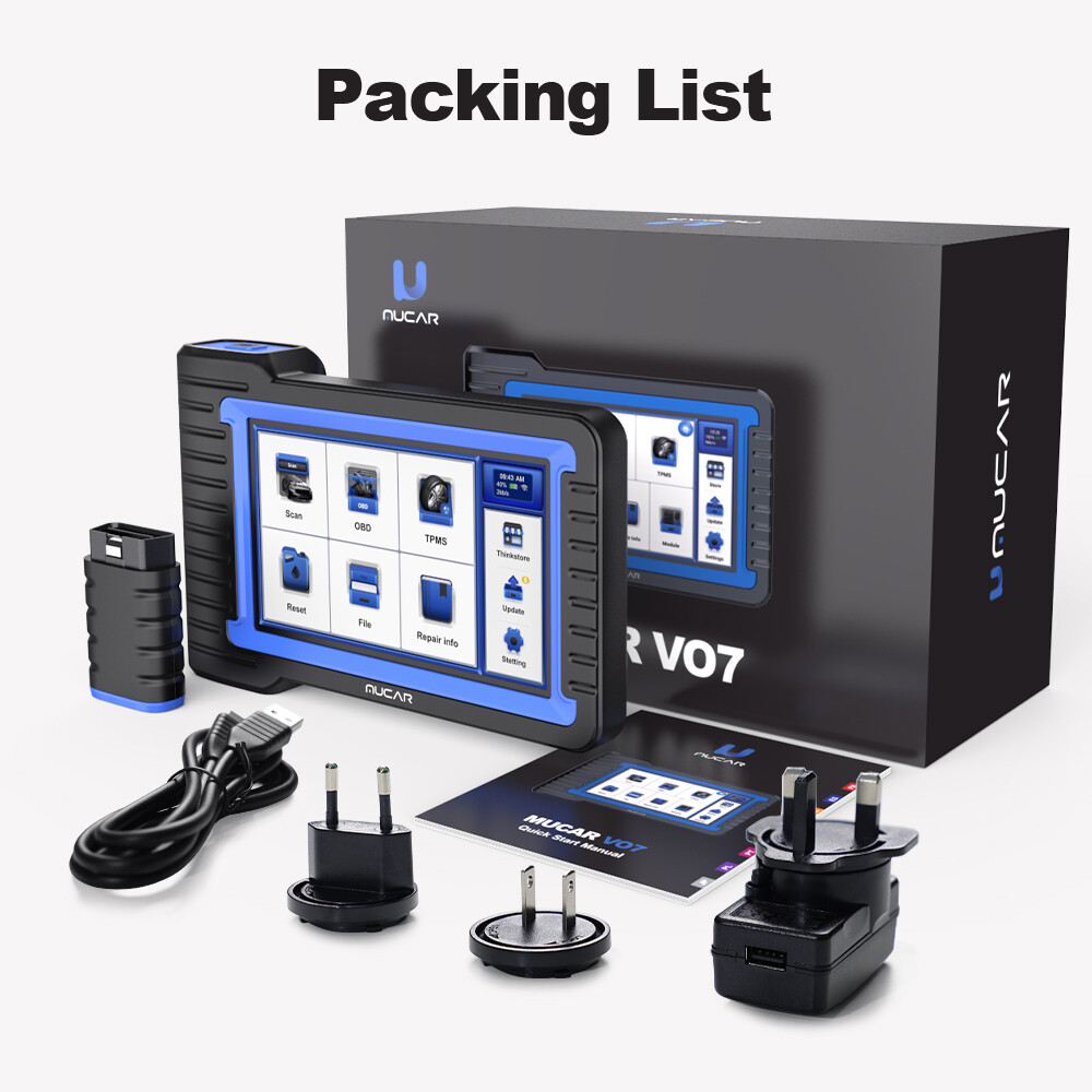 MUCAR VO7S Bidirectional Car OBD2 Diagnostic Scanner CANFD Tool Key Cod-ing IMMO