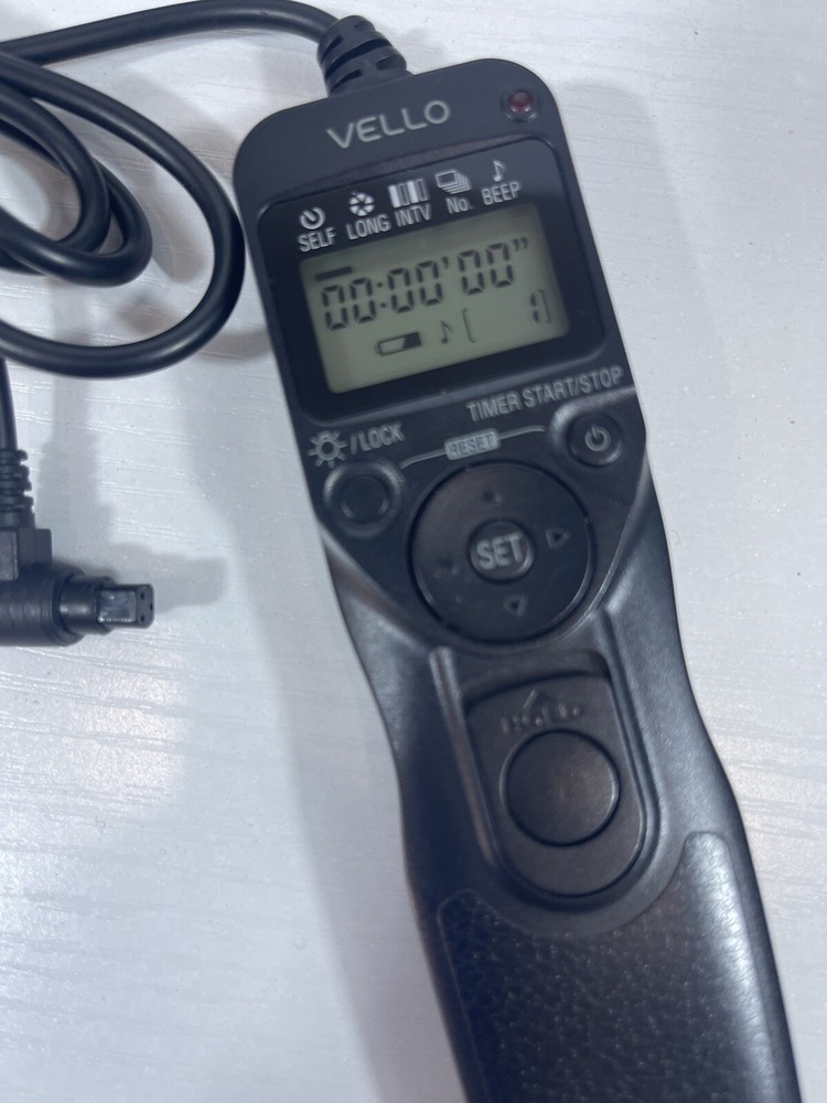 Vello ShutterBoss ll Remote Switch with Digital Timer Cannon 3 Pin