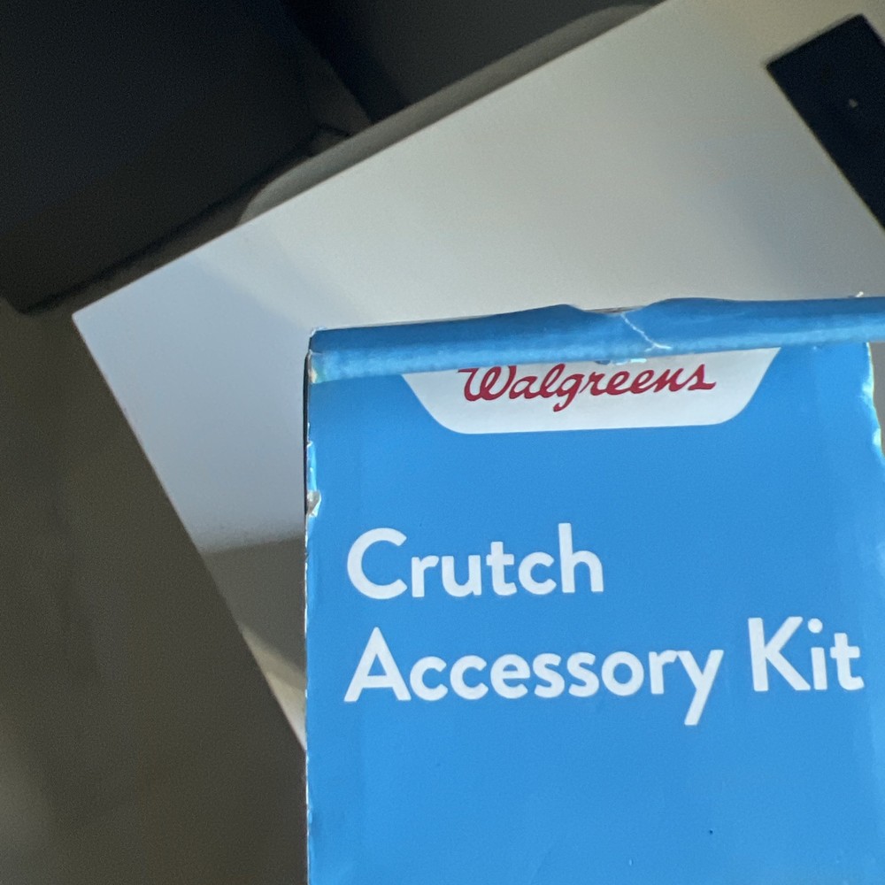Walgreens Crutch Accessory Kit Gray New !