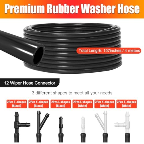 52Pcs Car Windshield Washer Nozzles Set- Vehicle Windscreen Replacement Kit