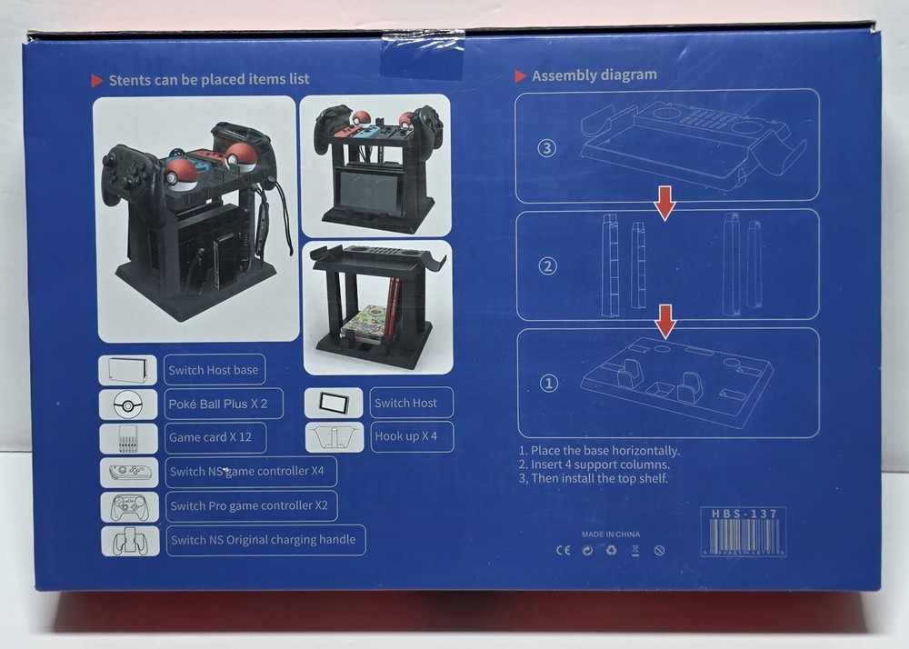 Nintendo Switch Stand Organizer Storage Games Controller Rack A7