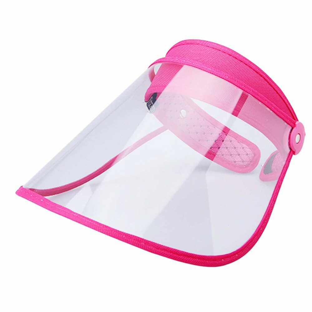 Adjustable Reusable Face Shield Visor with Headband Clear Visor 2 Pack