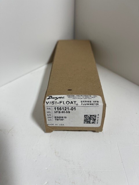 Dwyer VFB-80-SS Visi-Float 0 - 12GPM Flowmeter