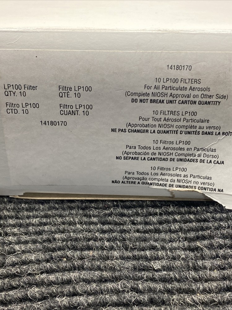 Willson 10 replacement respirator filters LP100