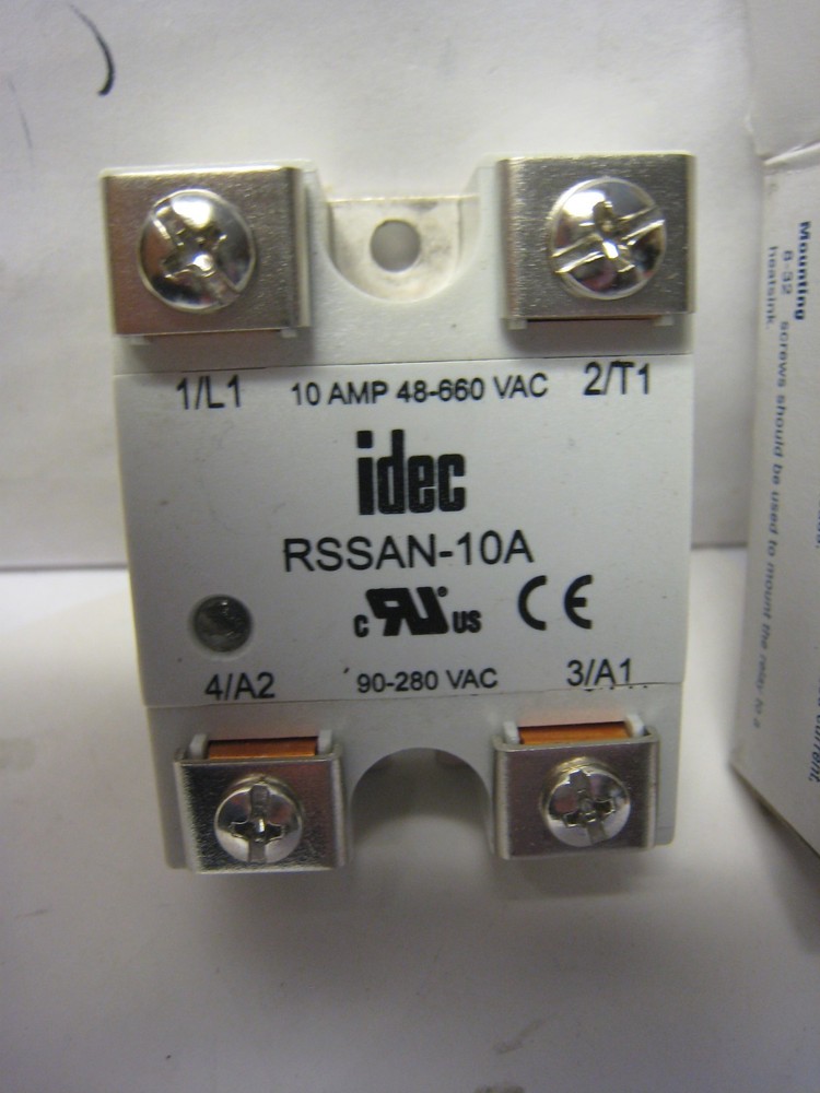 IDEC RSSAN-10A Solid State Relay, SPST-NO, 660VAC 10A Max, 90-280VAC Control Clo