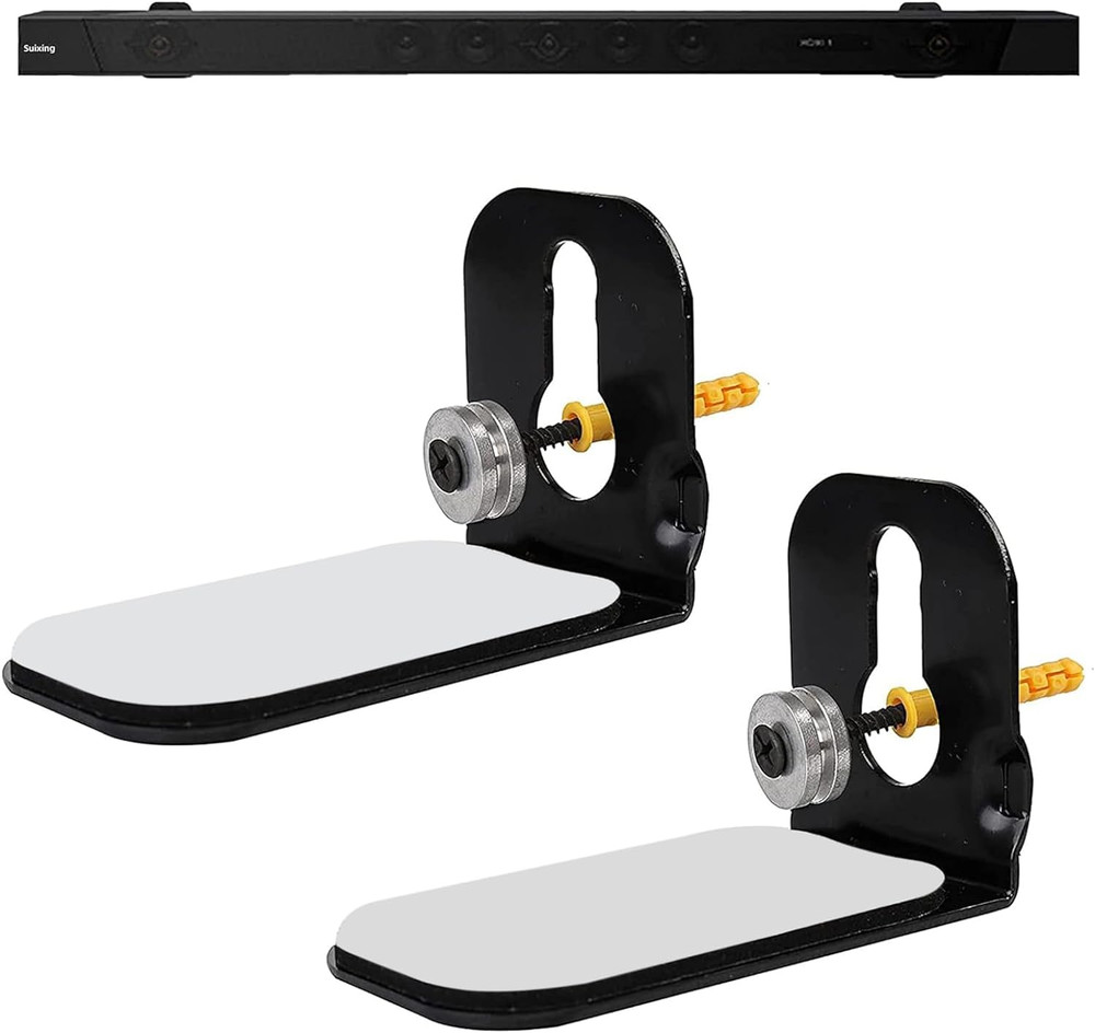 Suixing Sound Bar Mounts Universal Wall Mount Kit Mounting Bracket Compatible Mo