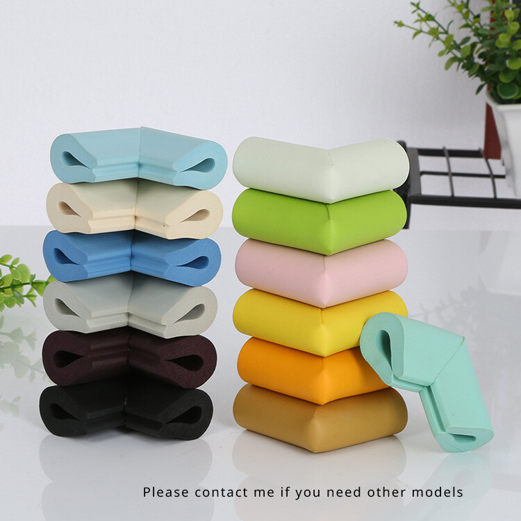 Corners Table Edge U Shaped Angle Corner Guards 55 X 35 X 8mm Light Blue 12pcs
