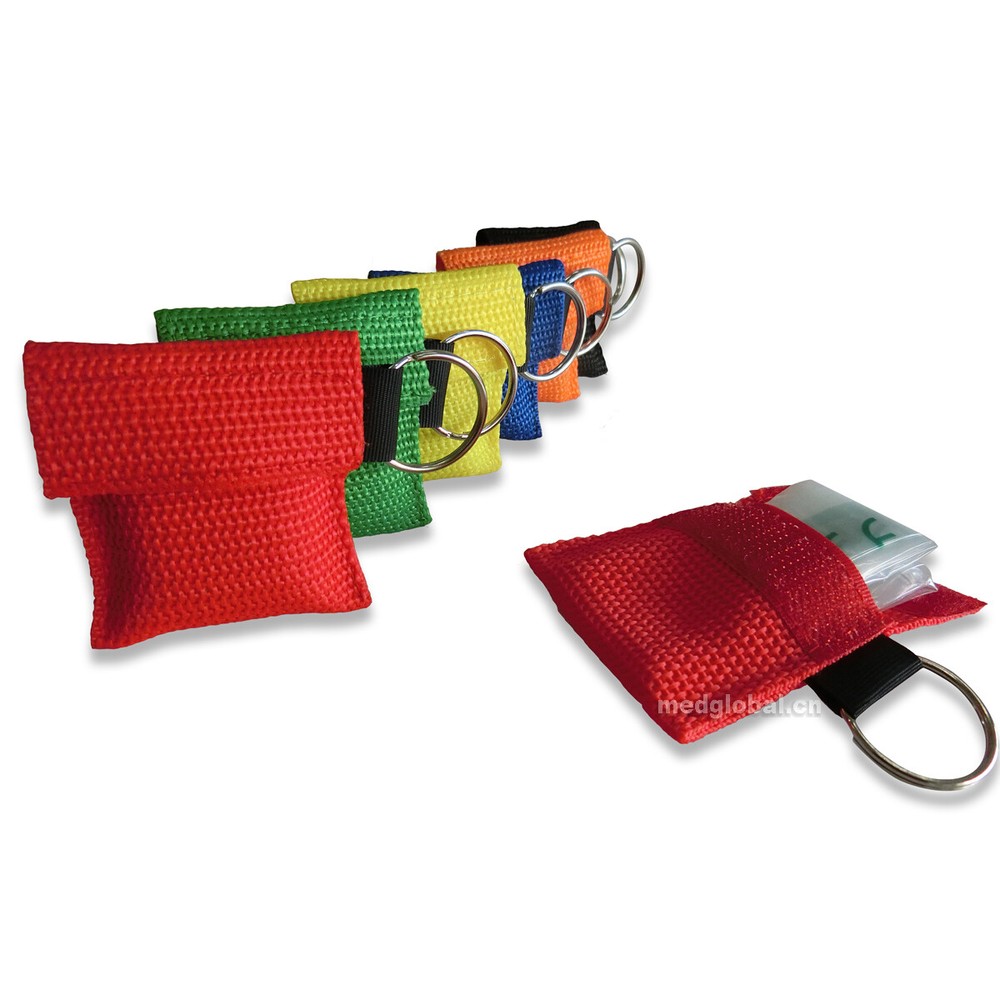 200 pcs CPR MASK WITH KEYCHAIN CPR FACE SHIELD AED FIRST AID TRAINING