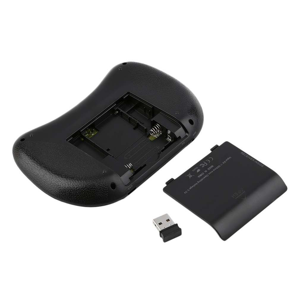 2.4gHz - Backlit Mini Wireless Handheld Keyboard Mouse Touchpad Black - 7 COLOR