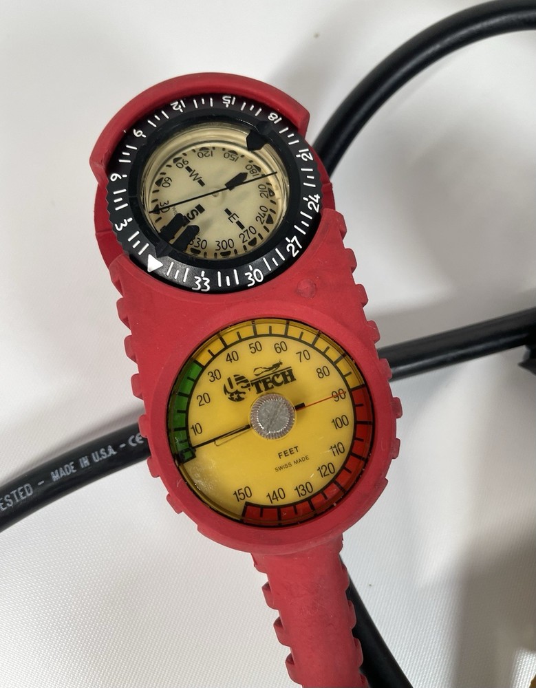 US Divers Aqualung Micra & Conshelf SE2 W/ Matrix Dive Computer & US Tech Gauge