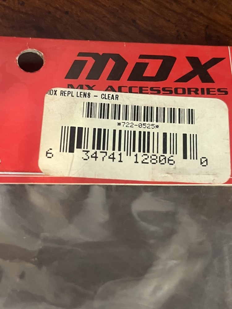 NOS- MDX DRAGON Goggle Replacement Lens - Clear 722-0525