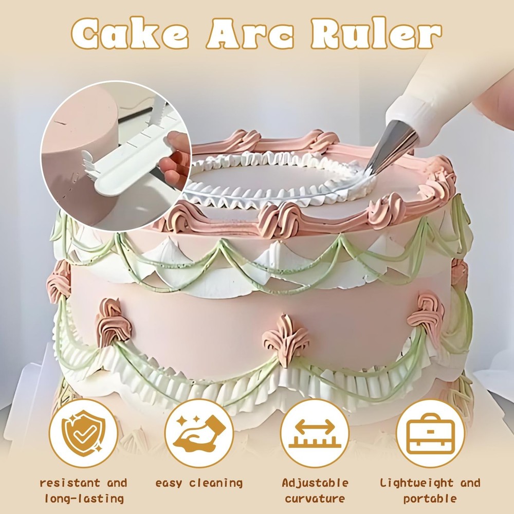 5 Pack Cake Arch Guide Tool, Cake Writing Tools, Convenient for Controlling t...
