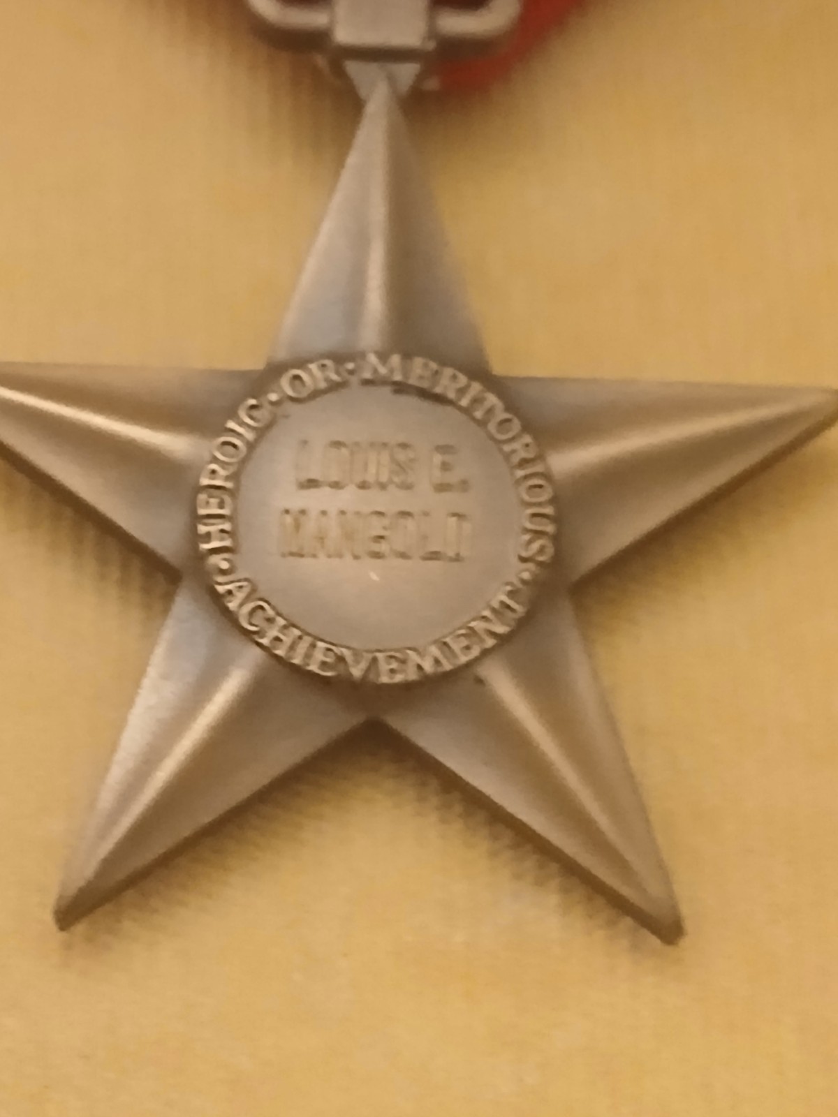 WW2 Named Bronze Star Medal Coffin Box Original