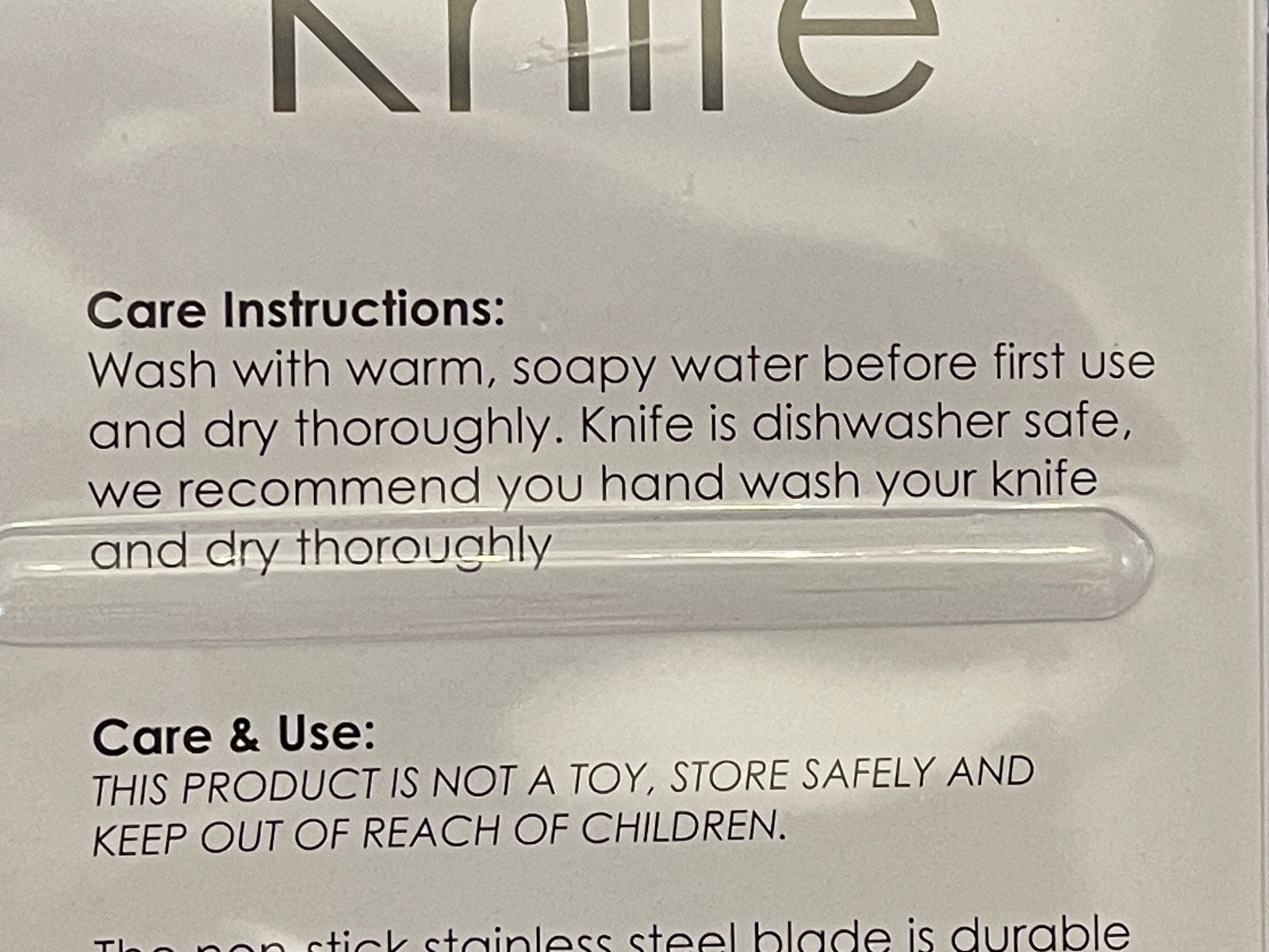 8 inch Non-stick Stainless Steel Chef Knife with Blade Cover by EuroHome