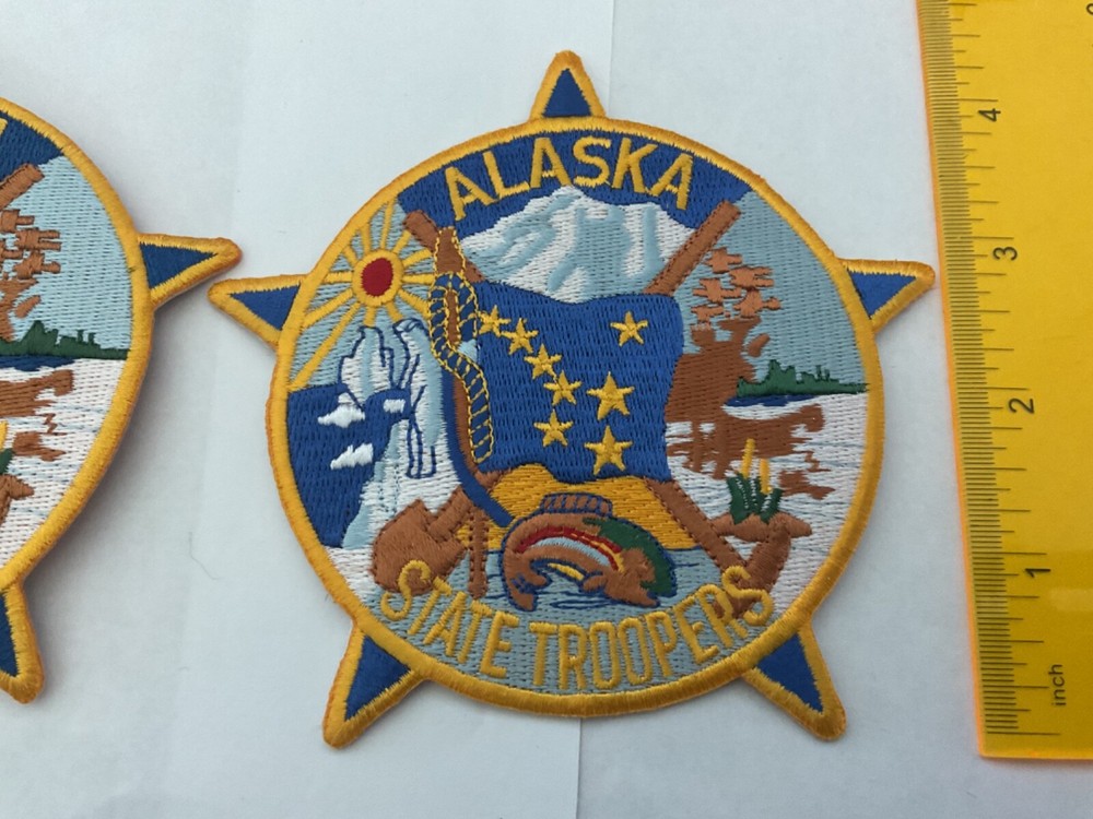 Alaska State Troopers collectable Patch Set 2 pieces,tracking and insured