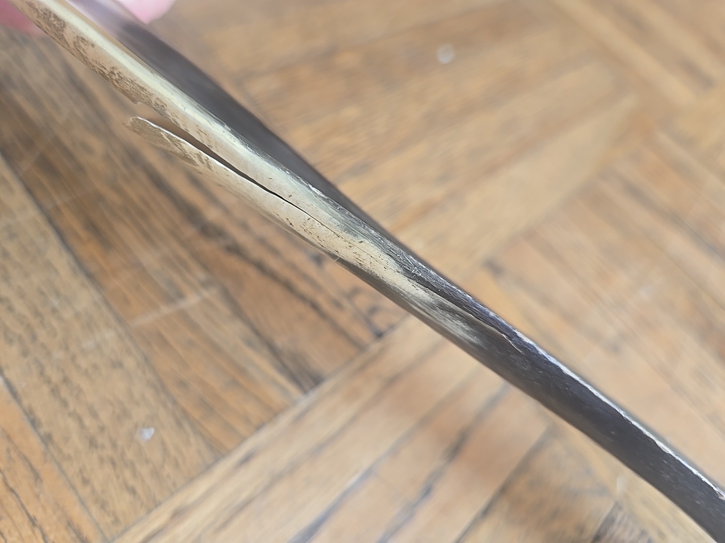 Vintage Saks Fifth Avenue Shoe Horn Handmade In Scotland Genuine 12"Horn *read*