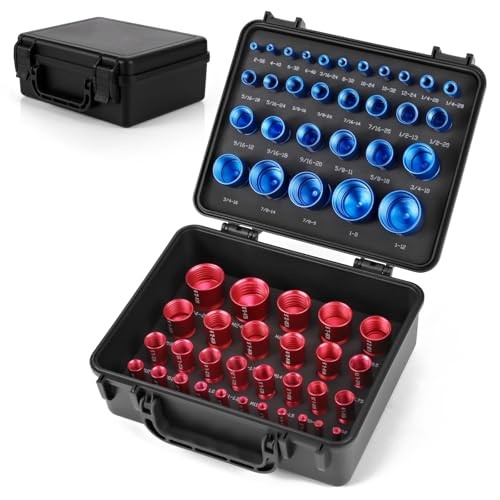 Thread Checker Nut and Bolt Thread Checker, 30 Inch & 30 Metric Box Set 60 pcs