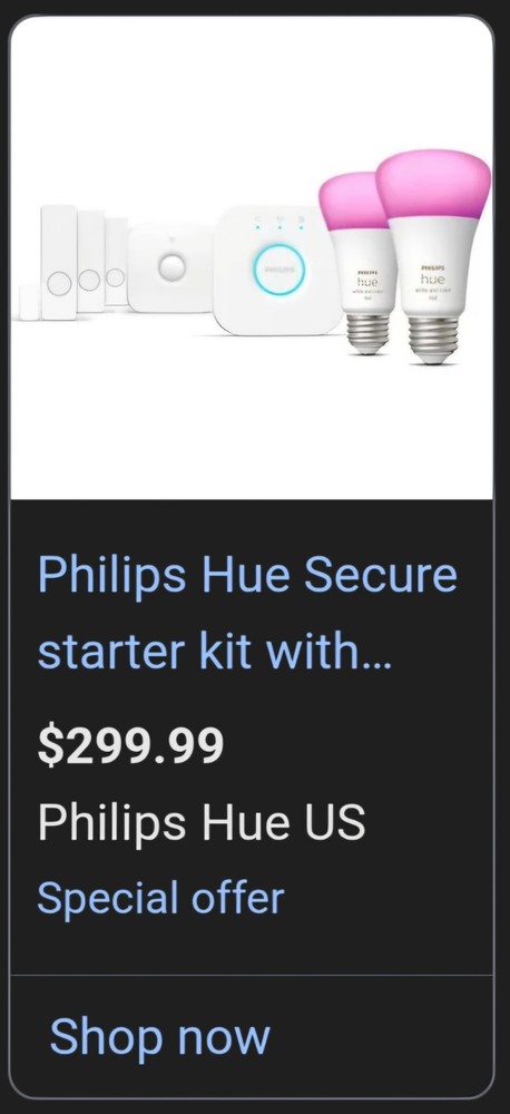 Philips - Hue Security Sensor Starter Kit -White