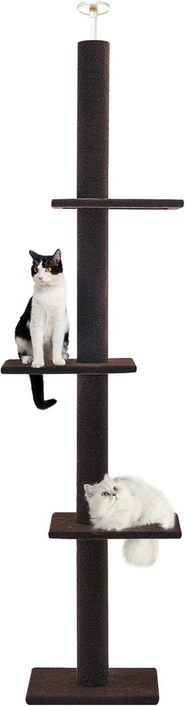 Cat Tree Floor to Ceiling Cat Tower Height 95-108" Adjustable Kitten Tree Tall