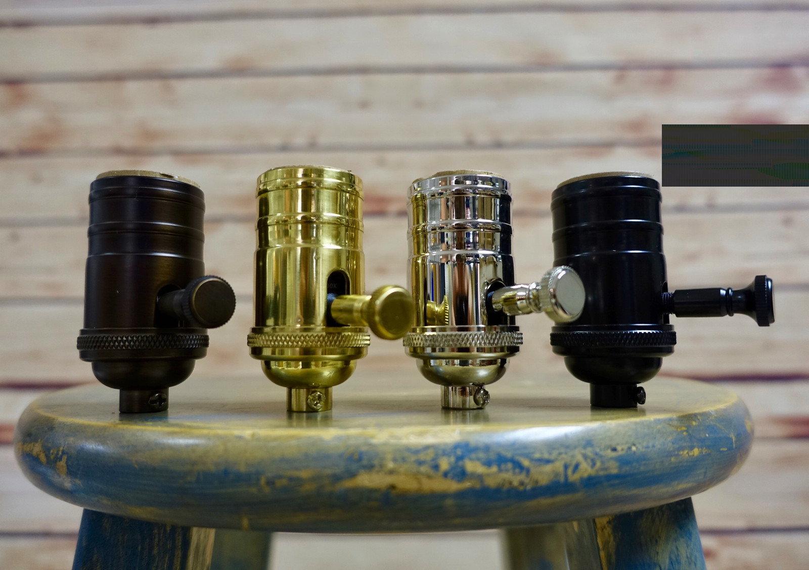 Solid Brass Dimmable Light Socket, Vintage Industrial Lamps, Full Range Dimmer