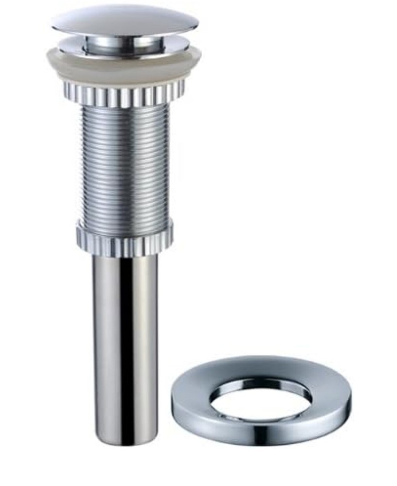 Kraus GVR-204-RE-CH Tempered glass/Solid brass Above counter Rectangular...