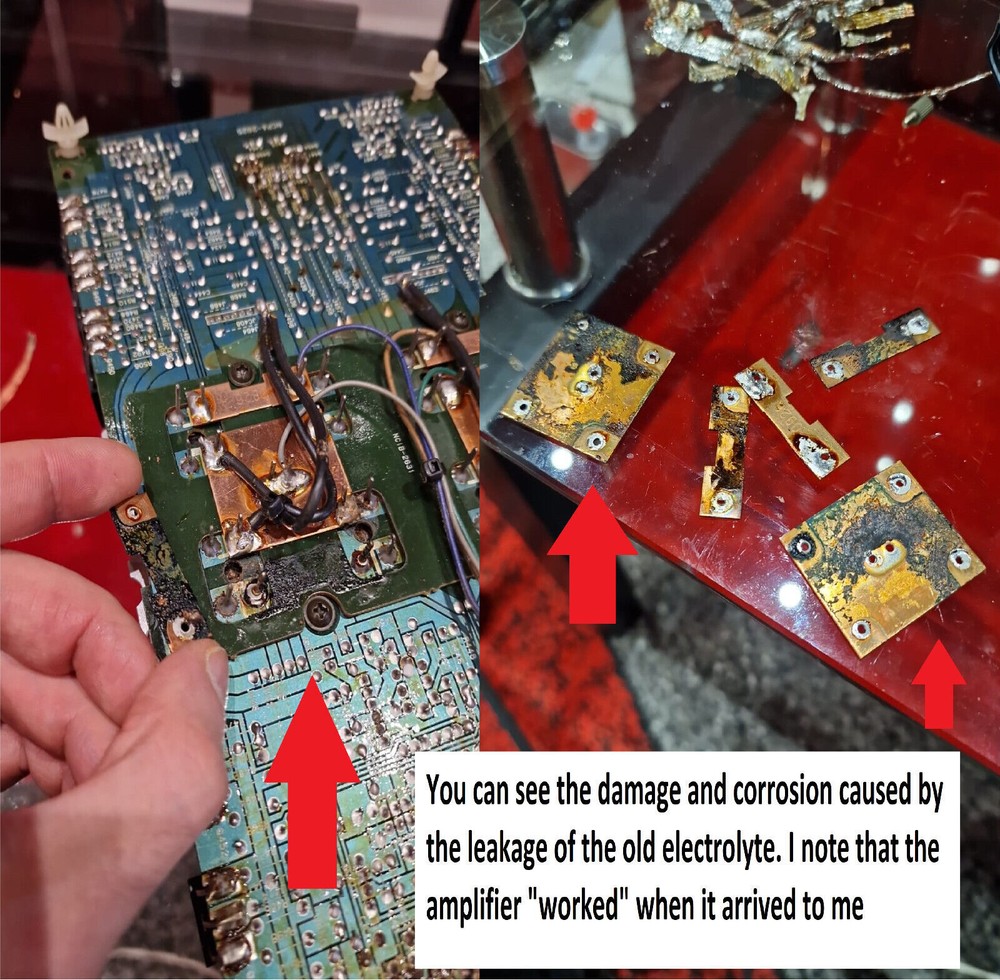 Stereo Preamplifier SONY TA-E2000ESD Repair KIT - all capacitors