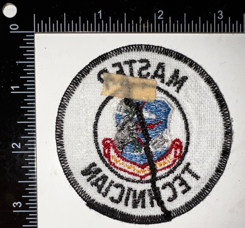 Cold War USAF US Air Force SAC Master Technician Patch