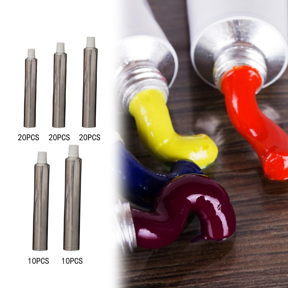 Empty Paint Tubes Empty Aluminum Tubes Compact Storage Refillable Container for