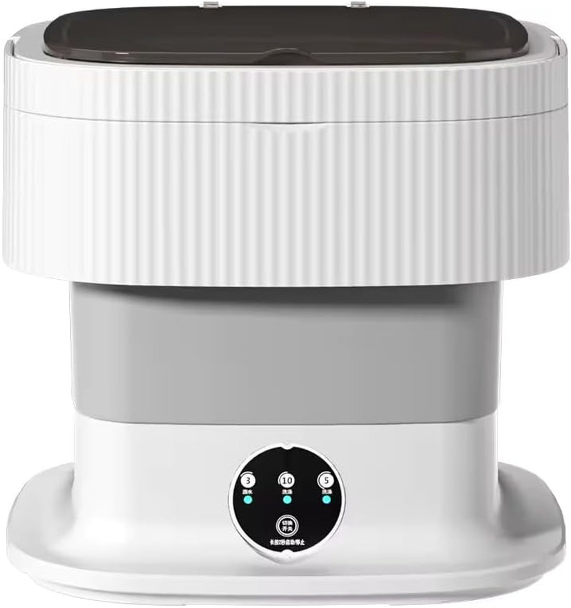 Mini Laundry Machine - 11L Foldable Compact Washer with Integrated Spin Dryer