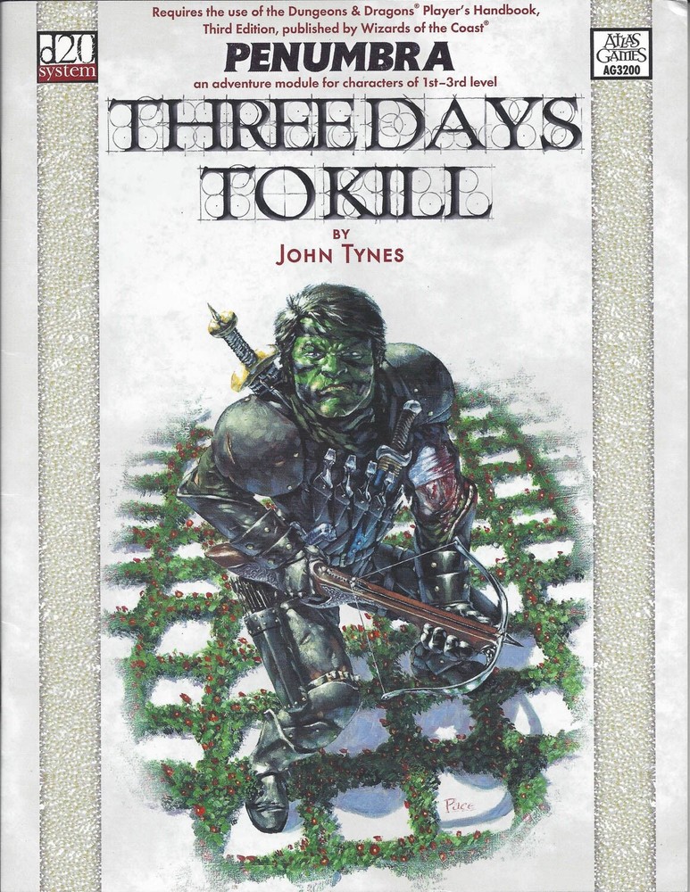 D&D 3E Module: Penumbra: Three Days to Kill, 2000, Clean